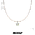 SUMIYAKI Natural Freshwater Pearl Clavicle Chain