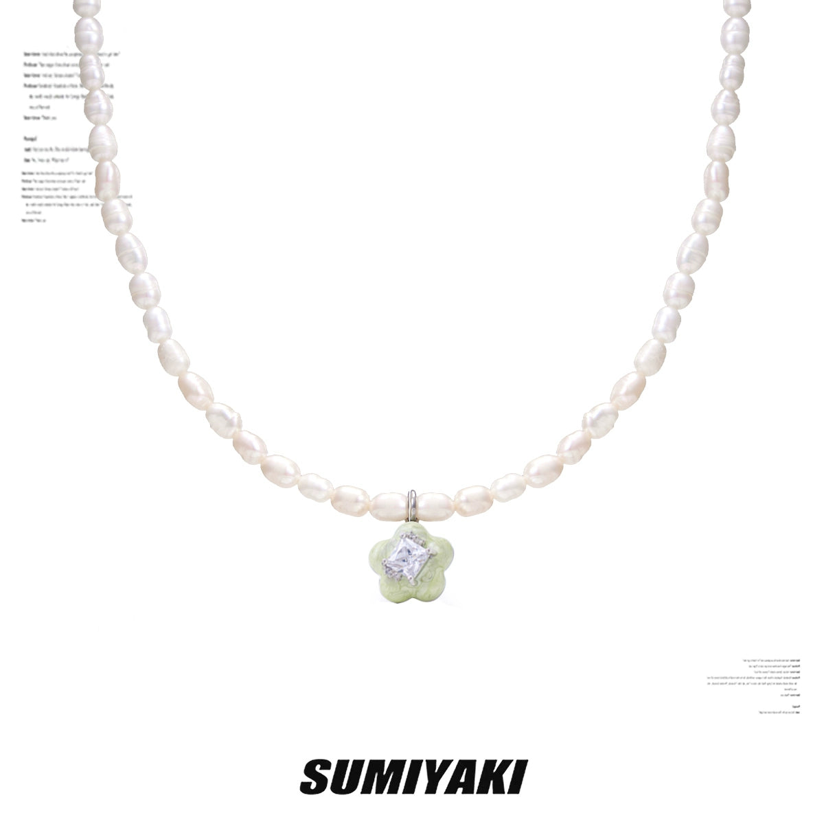 SUMIYAKI Natural Freshwater Pearl Clavicle Chain