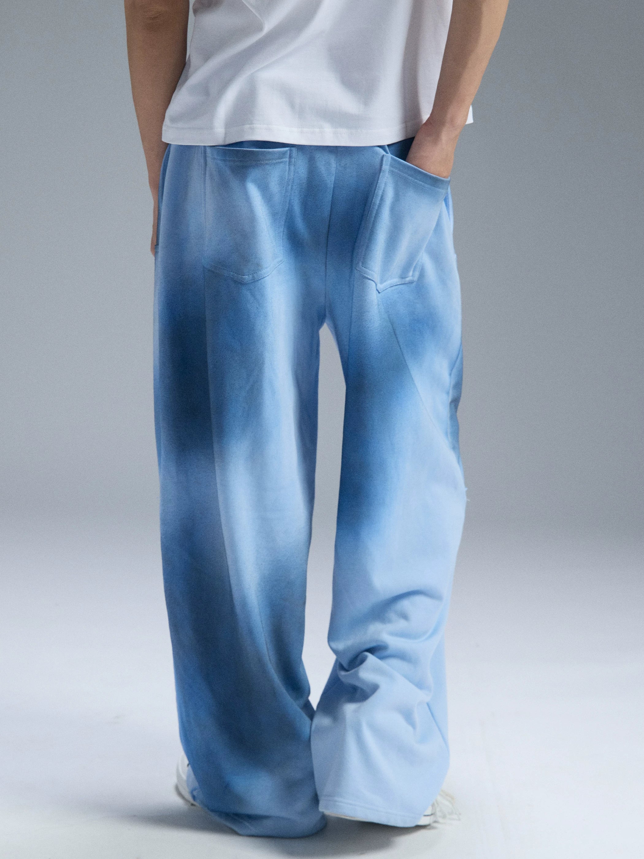PAIKI Loose and Versatile Ink-splashed Sweatpants