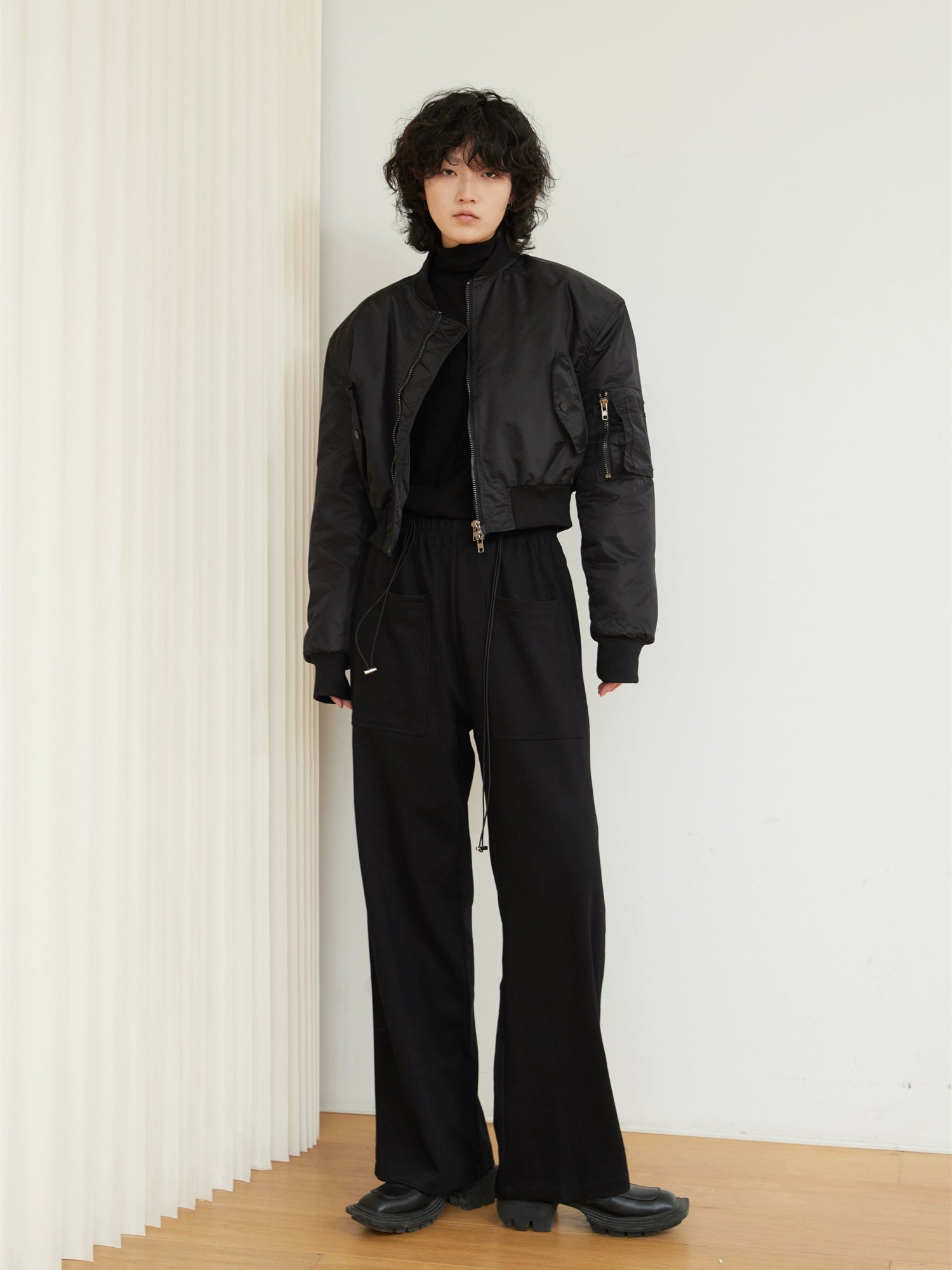 SUNYVONNE Thickened Zipper Short Cotton-padded Jacket