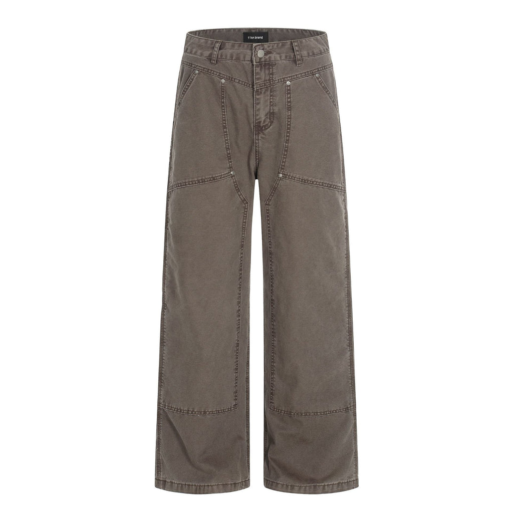 11KN Vintage Loose Versatile Wide Leg Casual Pants