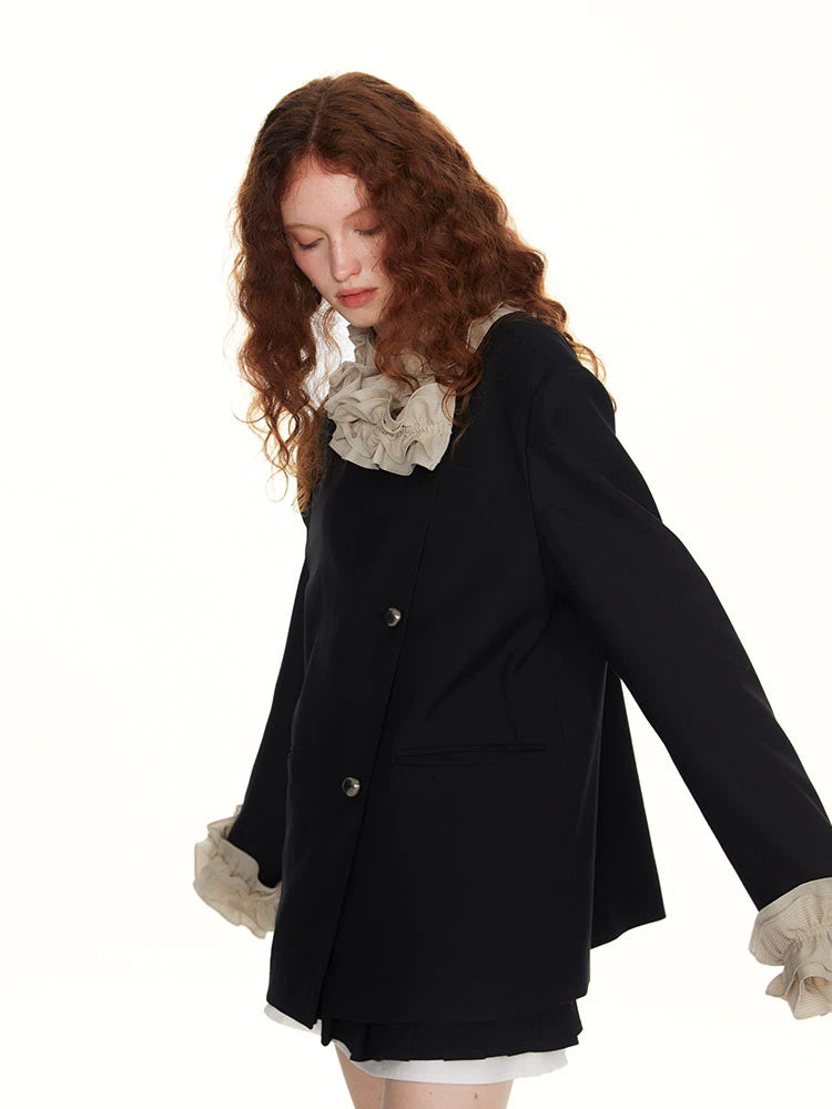 SUREENOUGH Vintage Lace Blazer