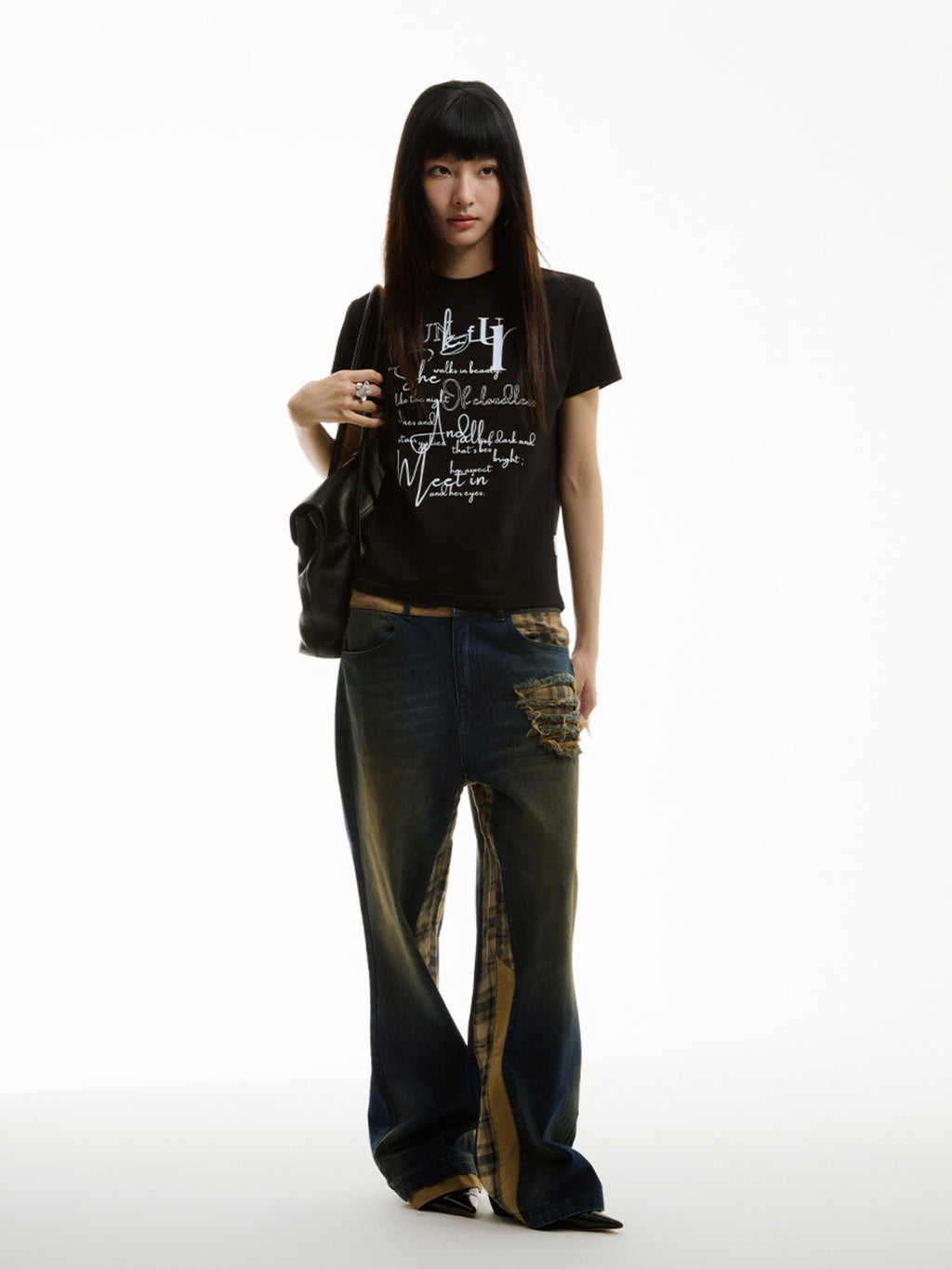 FUNKYFUN FUN Slogan Printed Tee