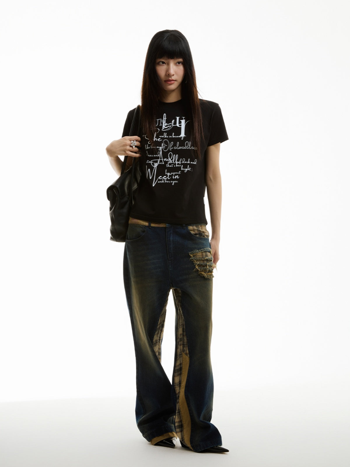 FUNKYFUN FUN Slogan Printed Tee