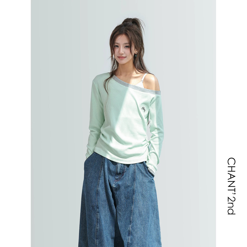 CHANT2nd Splicing Slant Shoulder Slim Sleeve