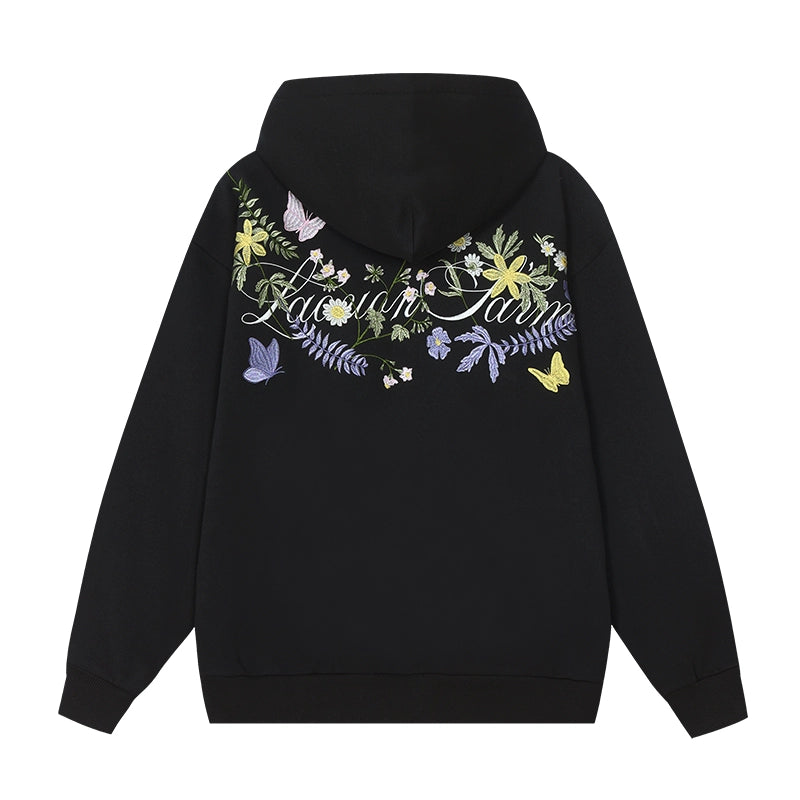 Harshandcruel 2025 Floral Embroidered Hoodie