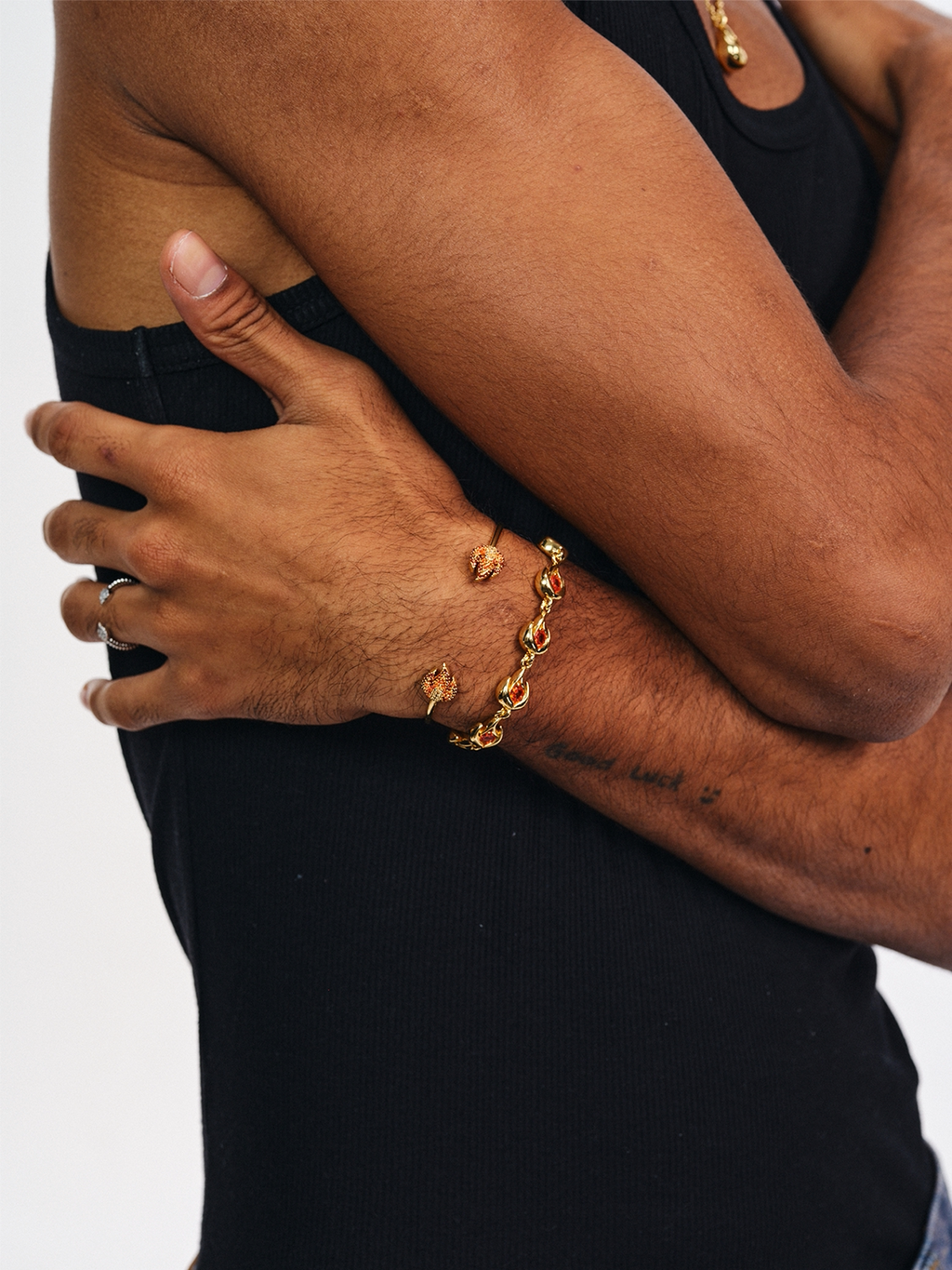 BURNIN  Small Flame Diamond Bracelet