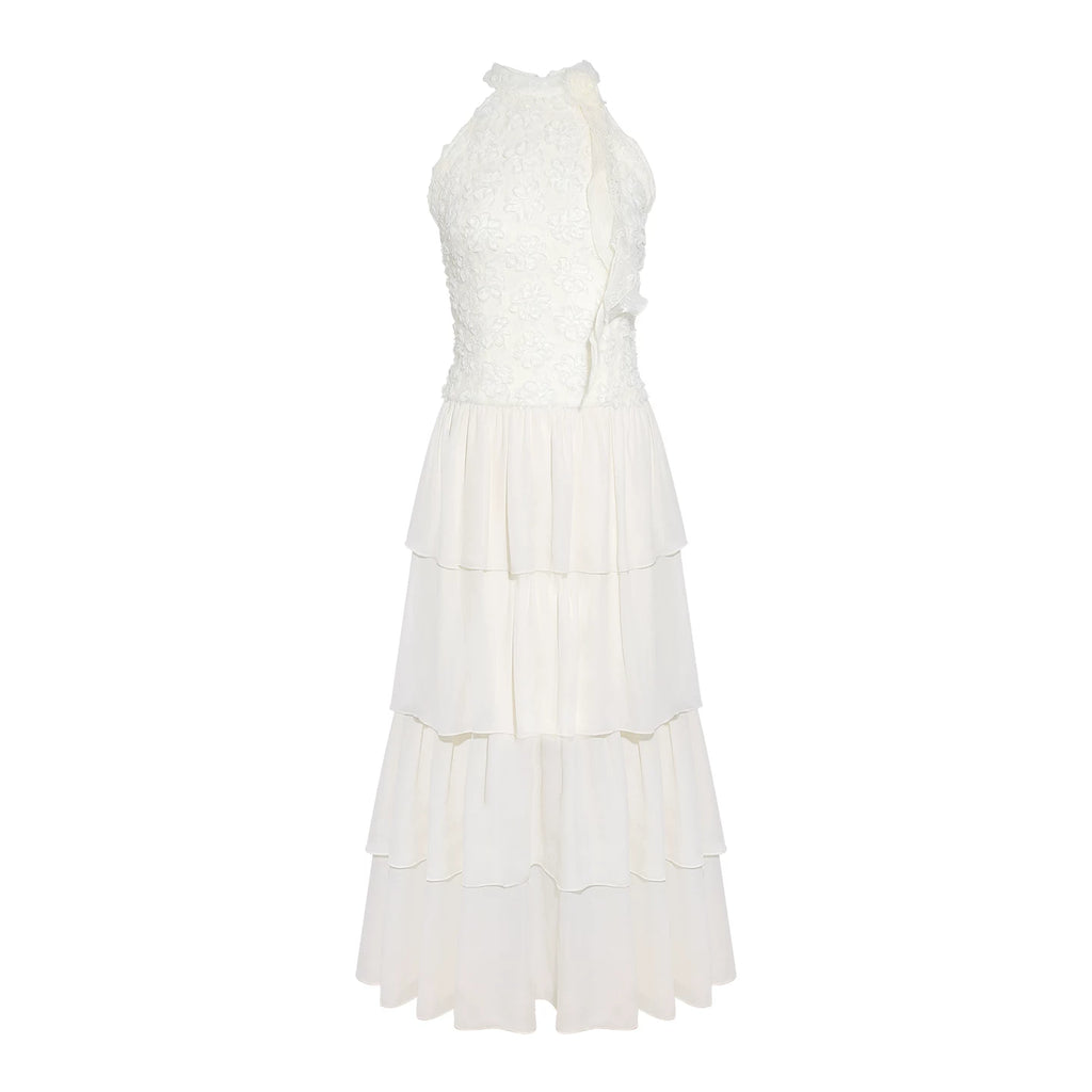 Wildberry Neck Waist Temperament Dress