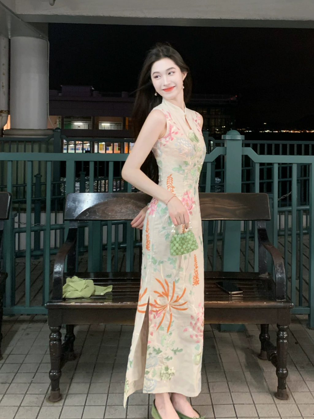 ZIHE Firecracker Embroidered Hollow Dress