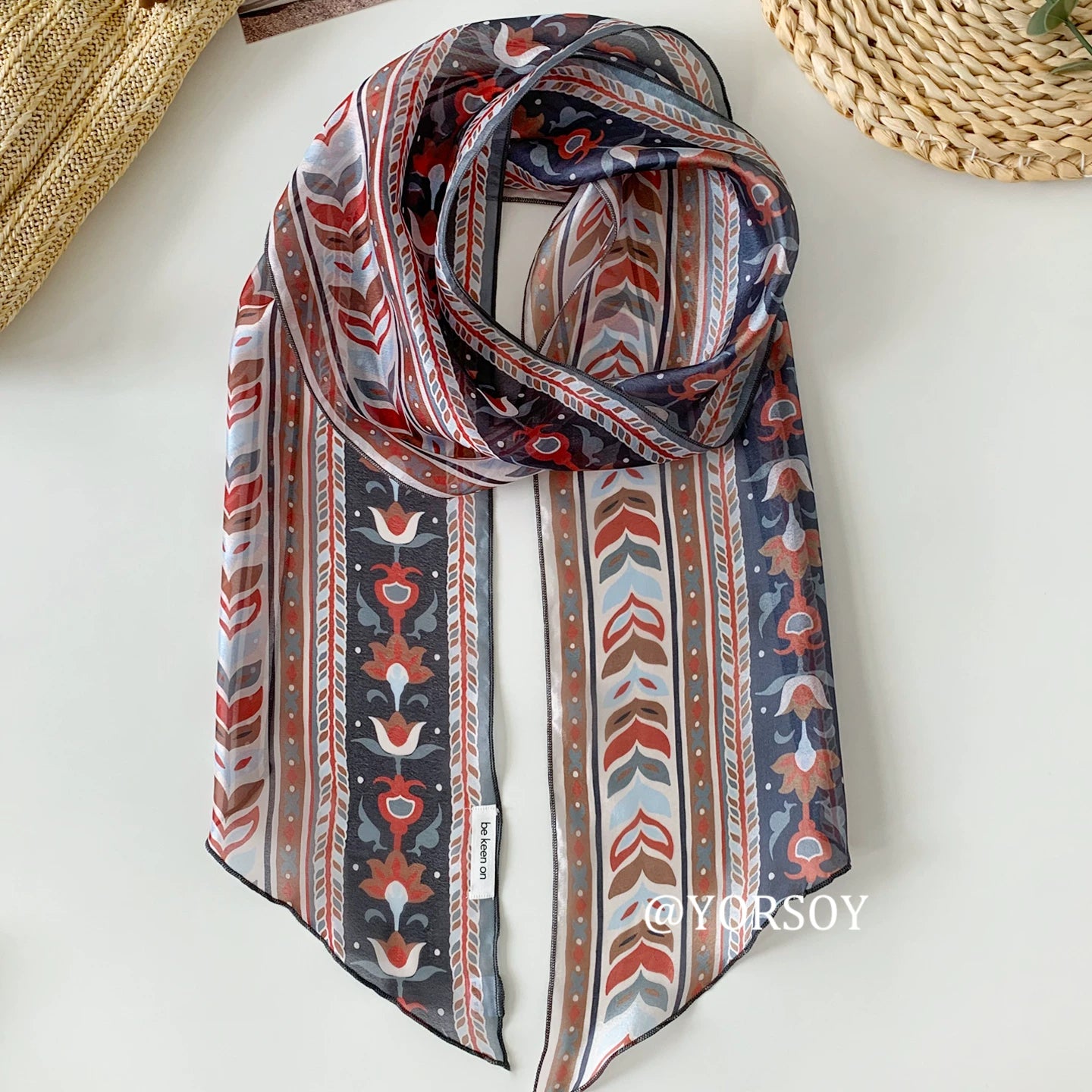 YORSOY Thin Scarf Streamer