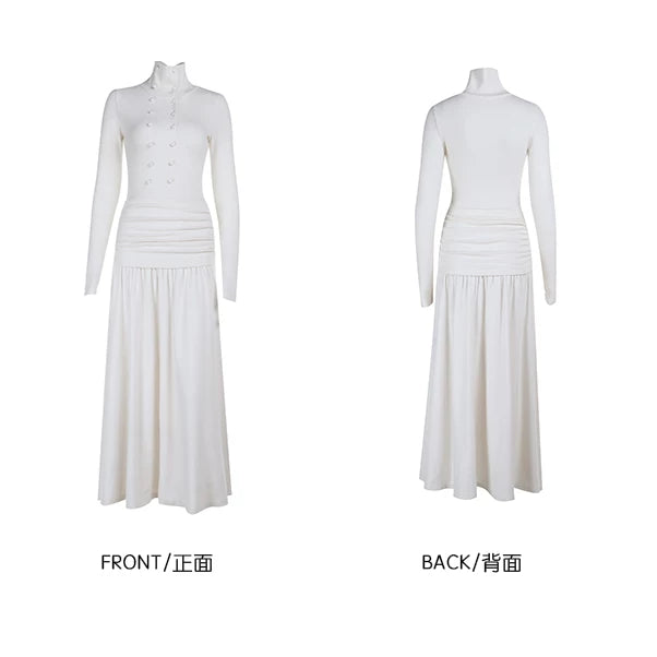 Instunning Simple and High-end Waist and Thin Dress