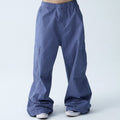 In Two Twos Ink Splash Print Loose Drawstring Overalls