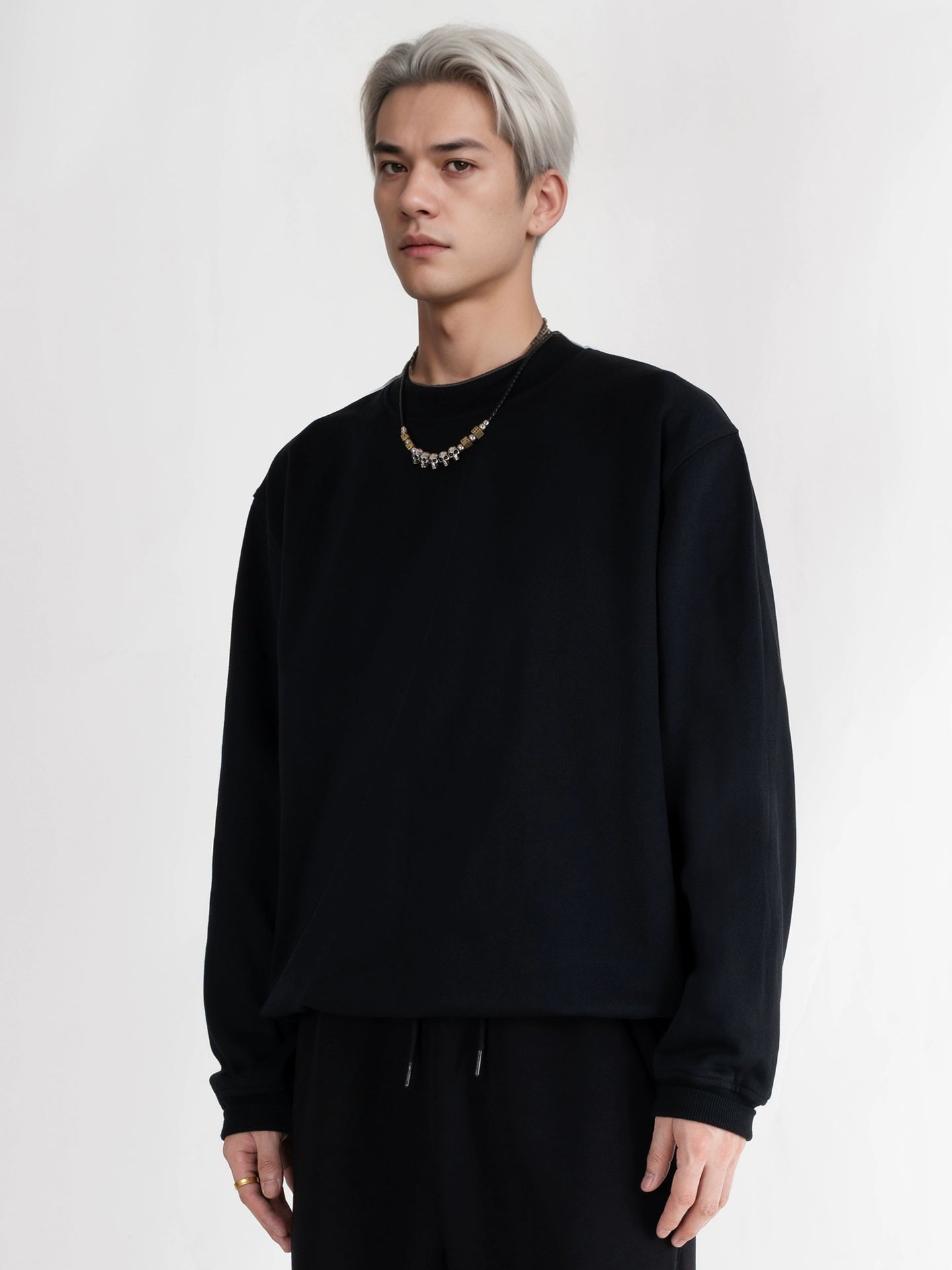 PERDU Crew Neck Pullover Casual Sweater