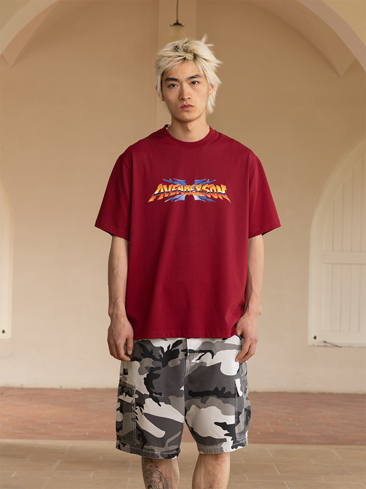 AVENUESON Street Fighter Style Theme Font Tee