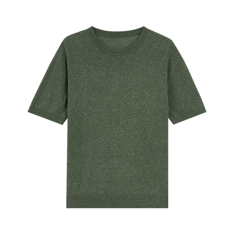 KARESINO Casual Versatile Crew Neck Knitted Sweater