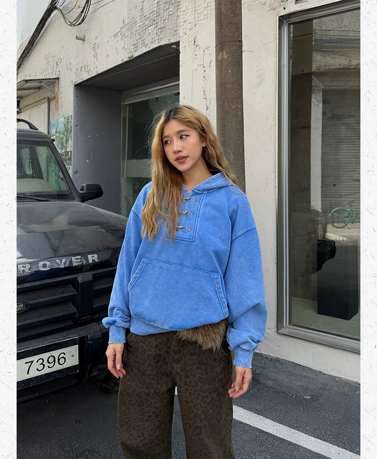 CCYE Lobster Buckle Hooded Casual Sweater