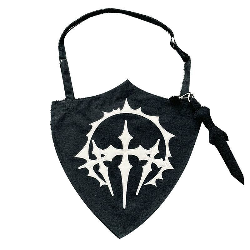 PAIKI Embroidered Versatile Denim Tote Bag