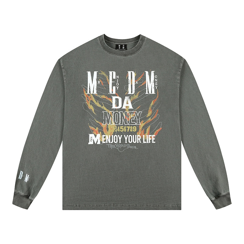 MEDM Flame Bone Long Sleeve