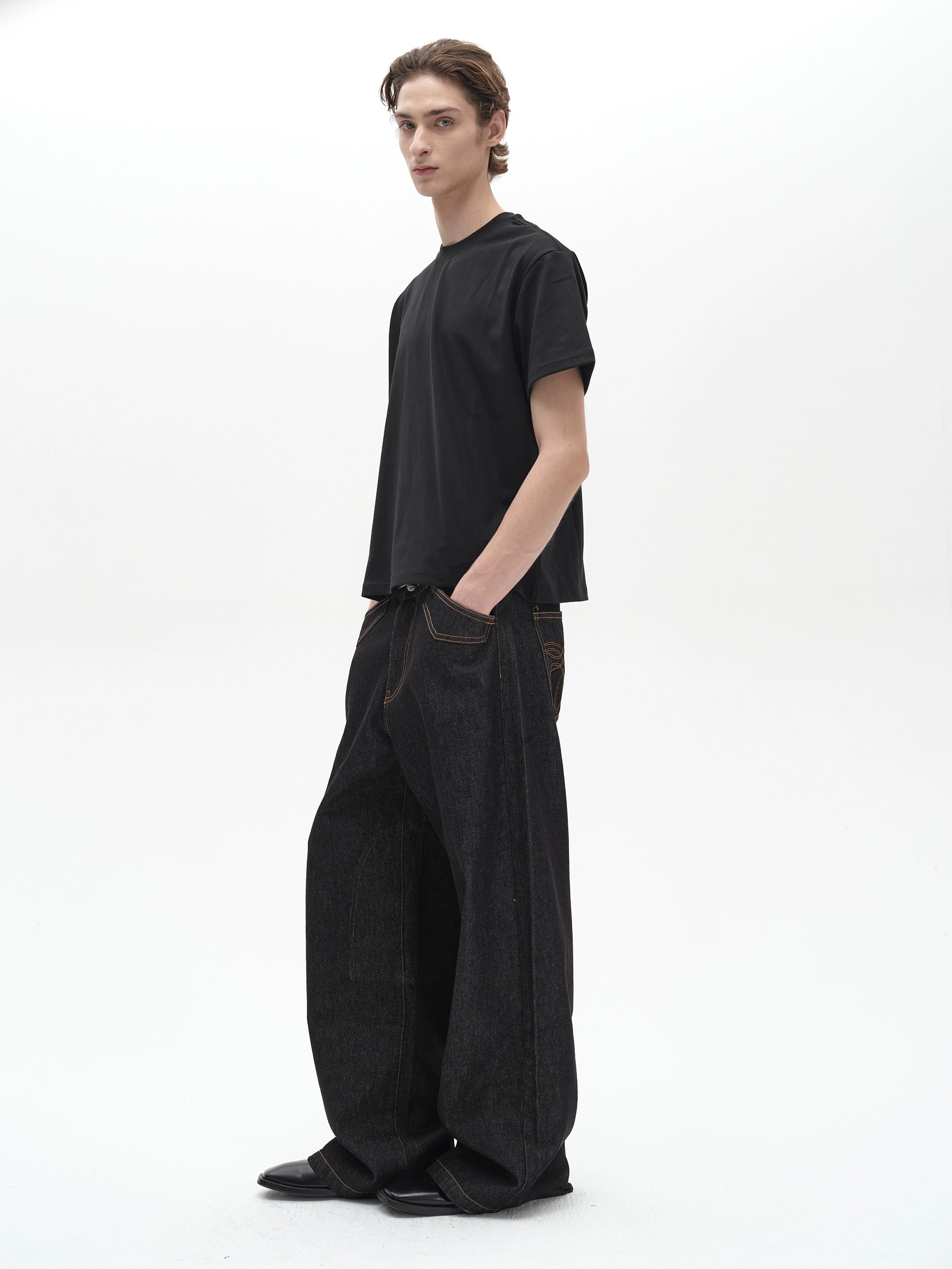 POH Butterfly Bag Embroidered Straight Loose Jeans