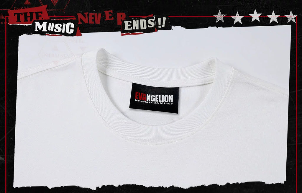 MEDM Loose Round Neck Versatile Tee
