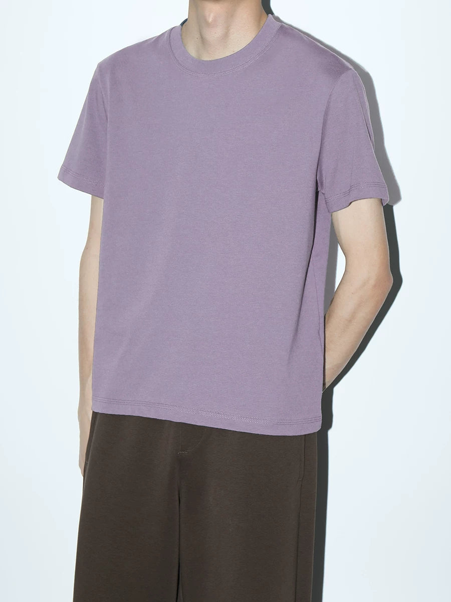 PLUS NO LOGO Simple and Versatile Front Shoulder Casual Tee