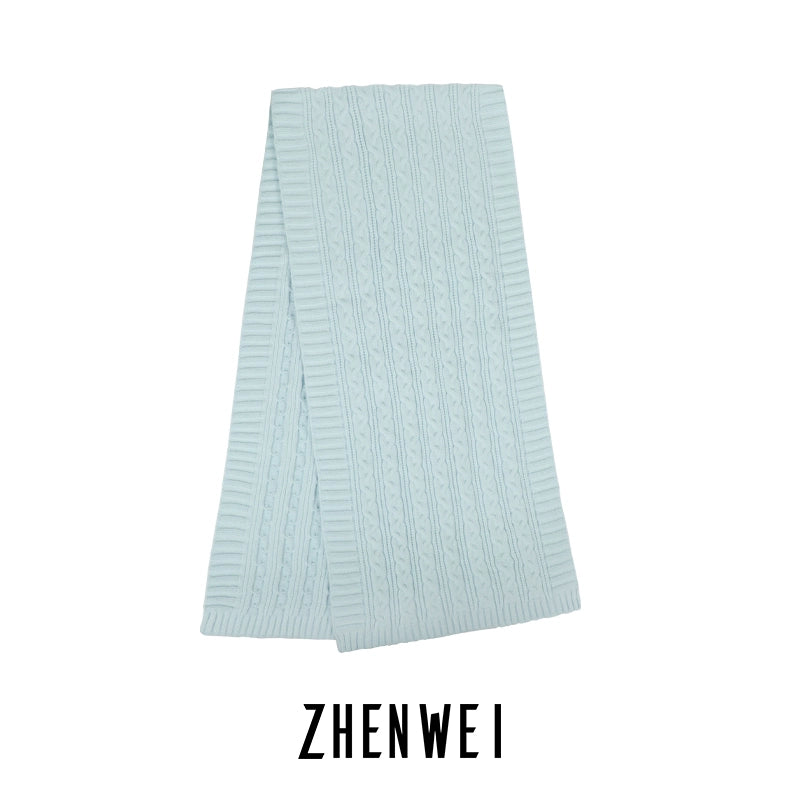 ZHENWEI Premium Coarse Knitted Scarf