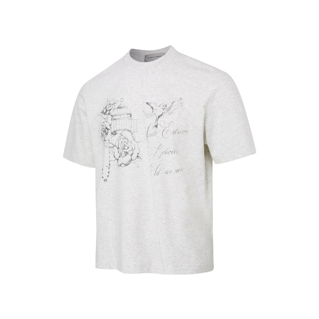 MADEEXTREME Hand-painted Printed Casual Tee