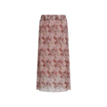 FUNKYFUN Floral Full-printed Pleated Texture A-shaped Skirt