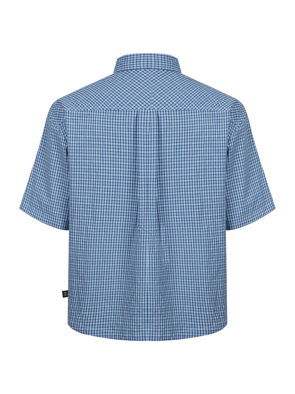 Remedy Lapel Loose Short Plaid Shirt