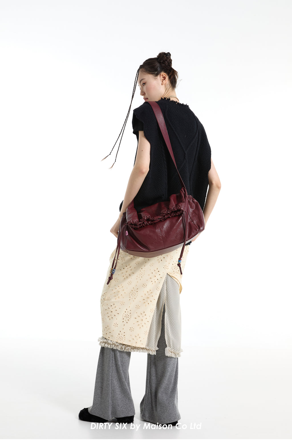 DirtySix Mani stacked bag contrasting natural stone Bag