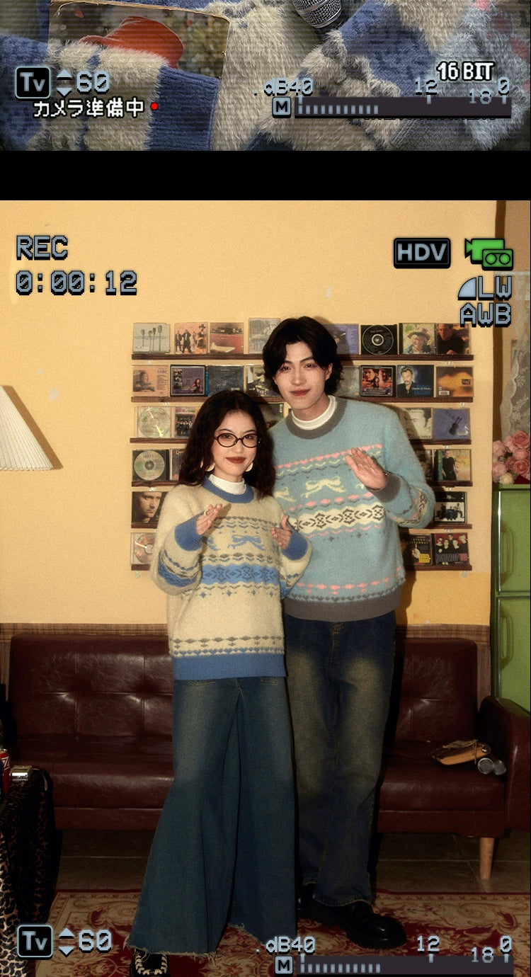 ALOHA Retro Hong Kong Style Lazy Sweater