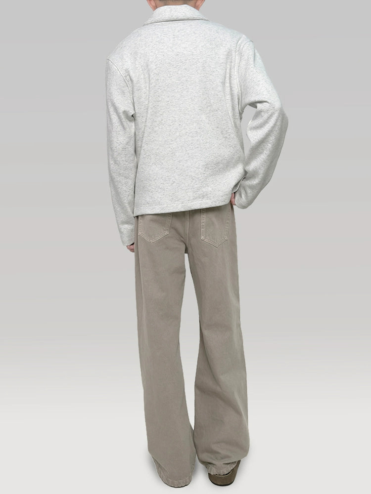 PLUS NO LOGO Loose Micro Wide Leg A-Leg Jeans