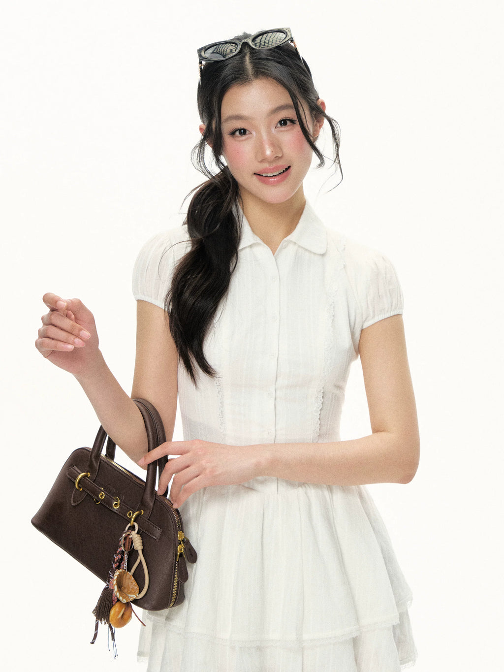 Ariseism Vintage Doll Collar Slim Fit Dress