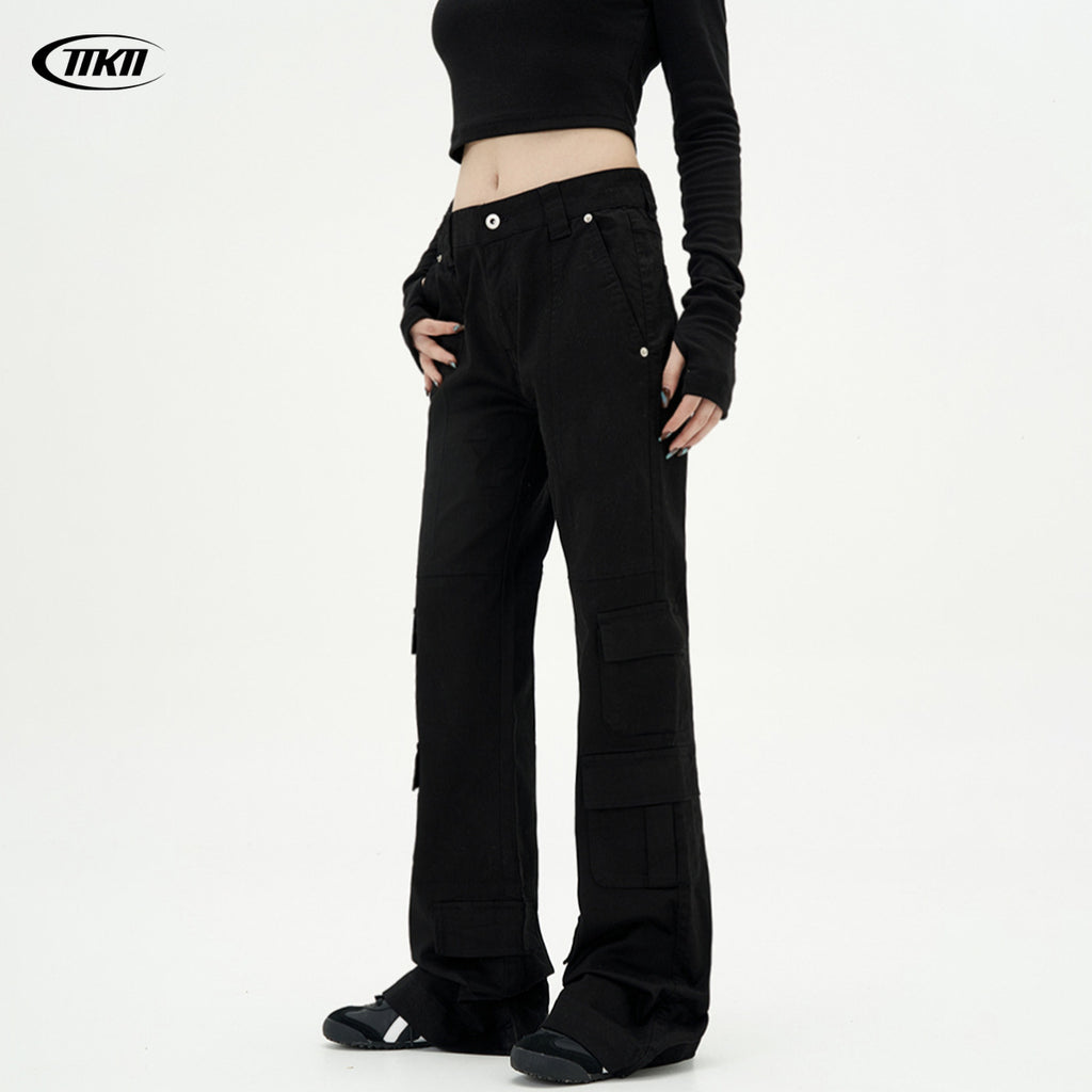 11KN  women's micro-pull vibe slim-fit Pants