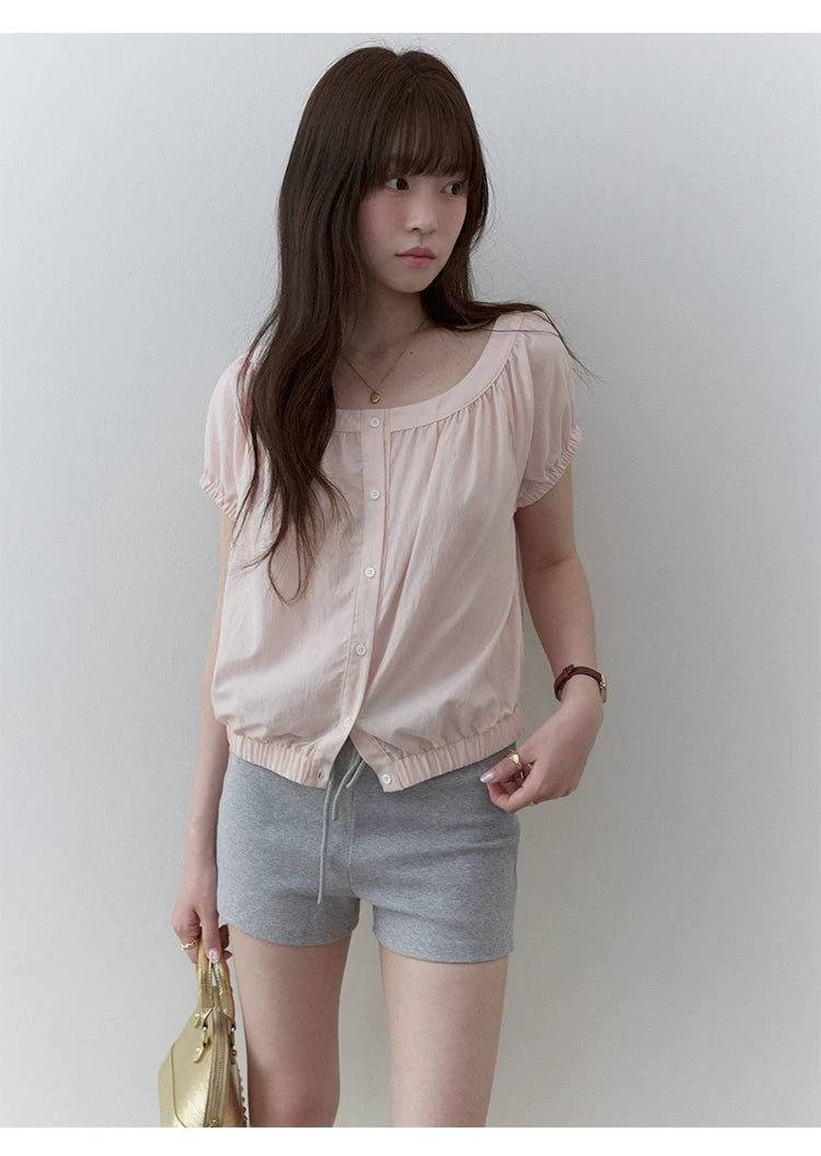 VOOE Elastic Waist Simple Versatile Shorts