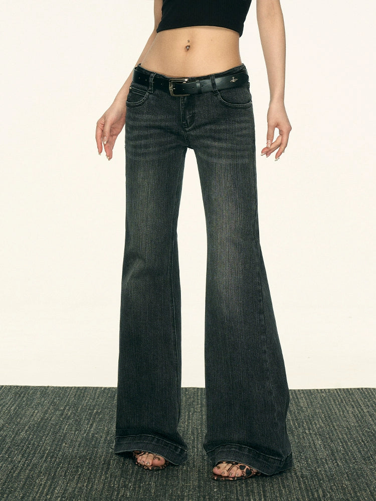 Aaisup Low Waist Wide Leg Floor Pants