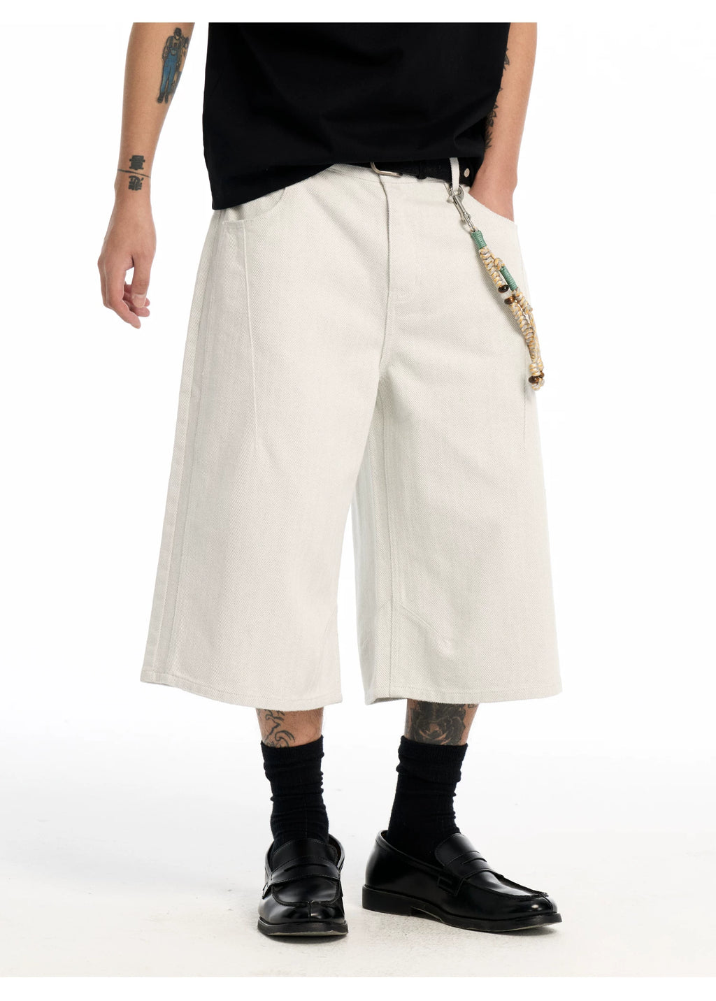 CoosRetro Vintage Straight Versatile Cropped Pants