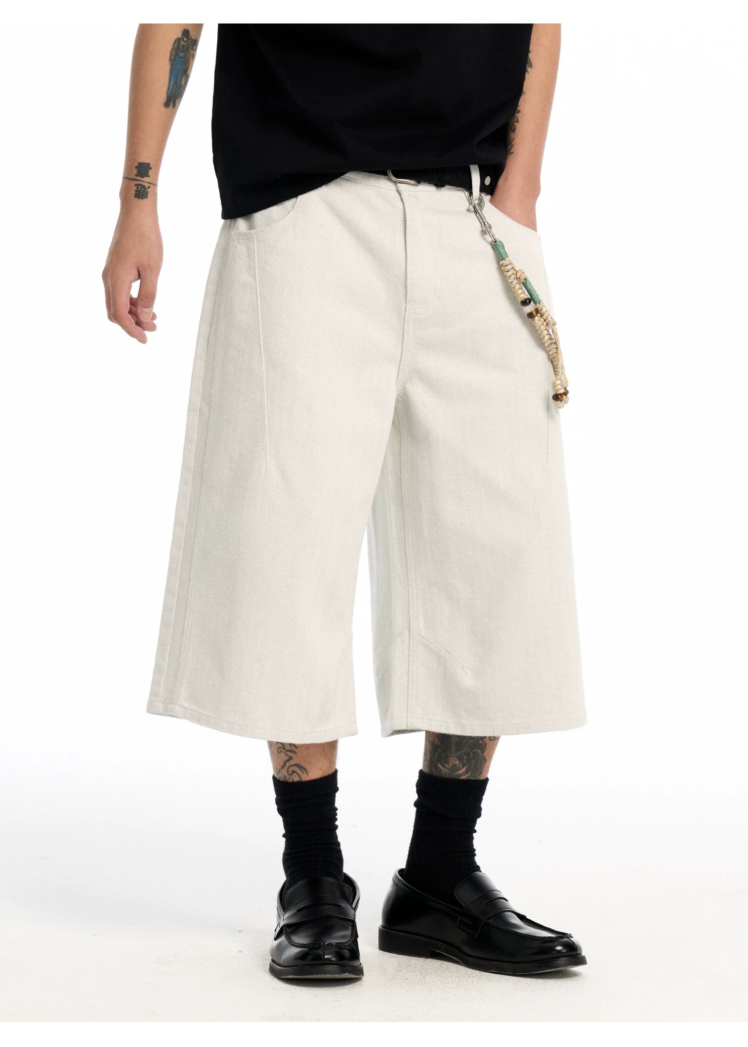 CoosRetro Vintage Straight Versatile Cropped Pants