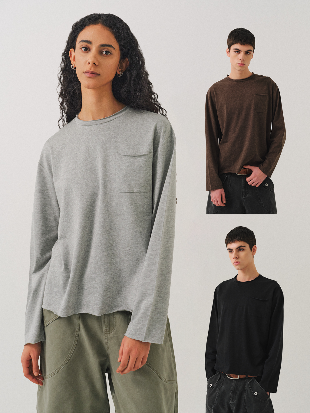 VLABMADE Fine Tencel Linen Cotton Blend Long Sleeve Base