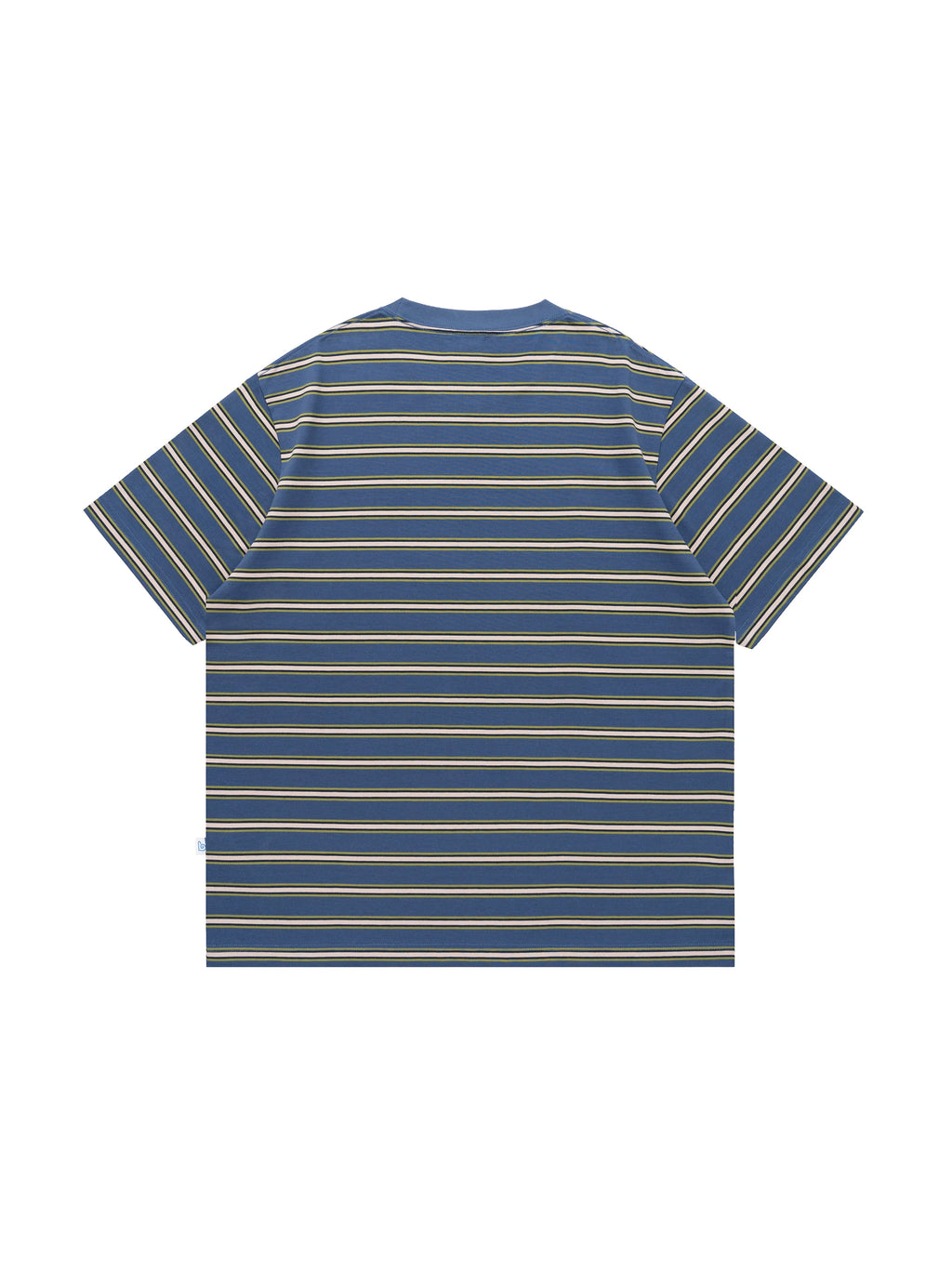 BENT IDEA Stripe Embroidery Casual Versatile Tee