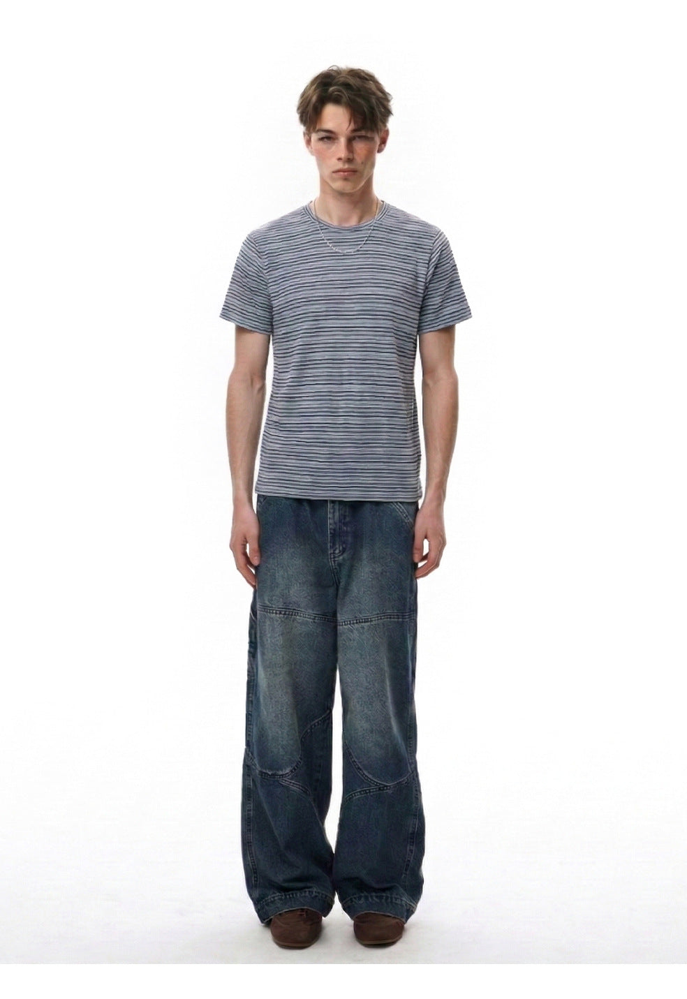 EME Knitted Loose Casual Breathable Tee