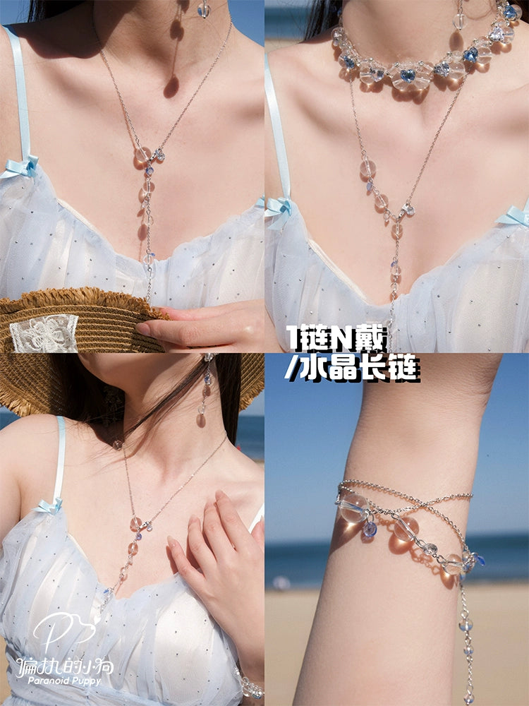 ParanoidP Beaded Multi-layer Tassel Stacked Necklace