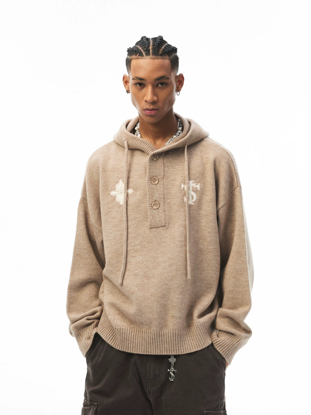 STK Upholstery Knit Hooded Sweater