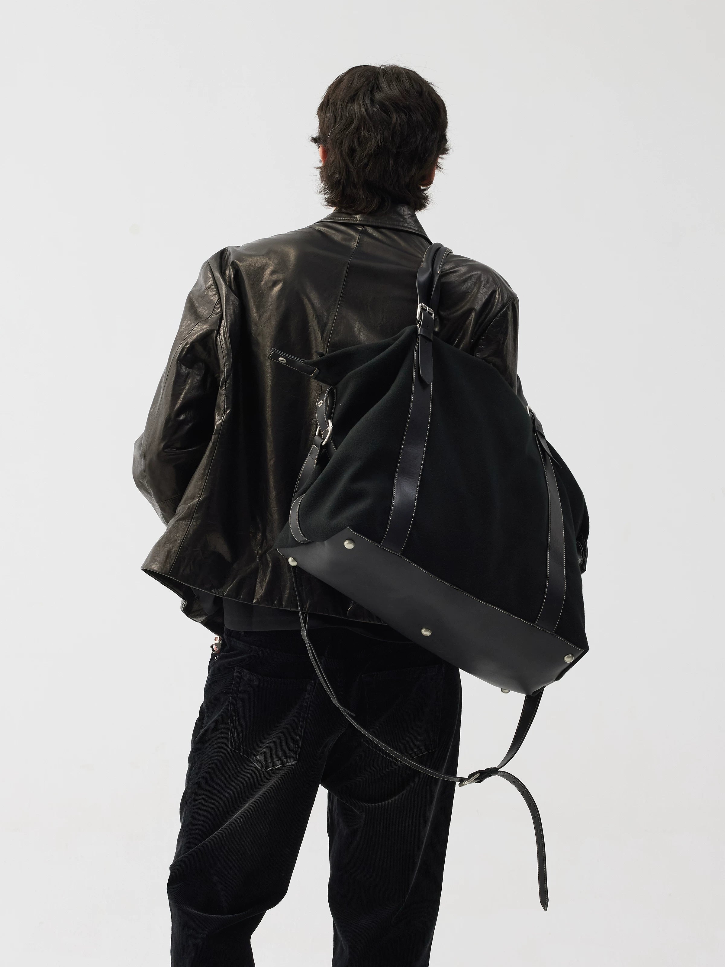 TERRAINCOGNITA Casual Suede Leather Shoulder Messenger Bag