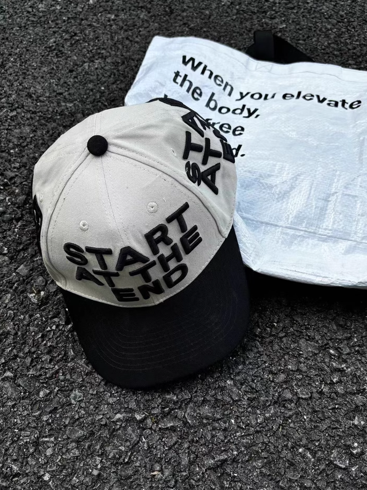 [KONOOT] (from the finish line) Color matching micro-curved baseball hat