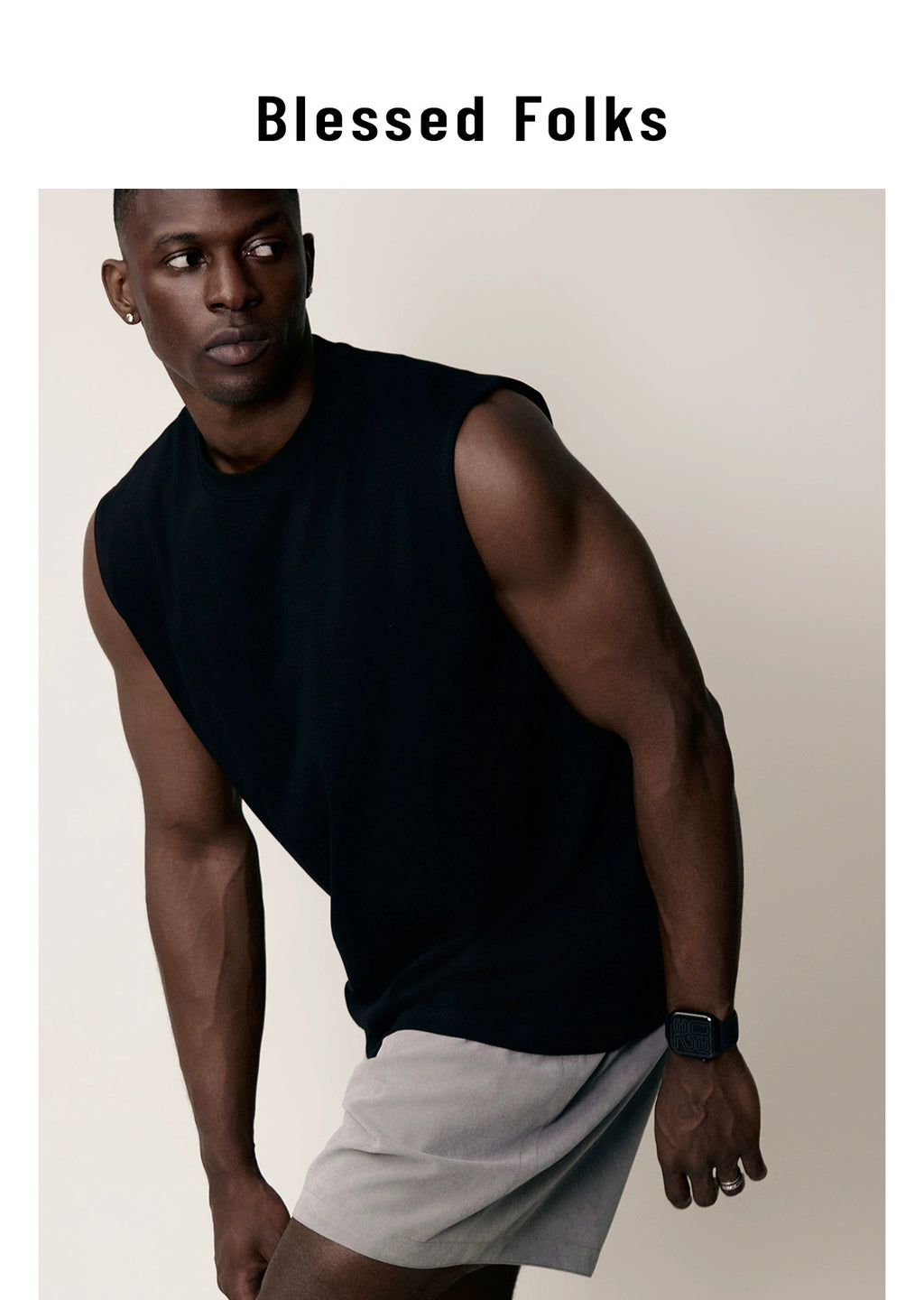 Blessed Folks Vintage Fitness Casual Vest Sports Vest