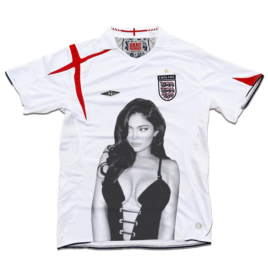 KANYE  REMAKE Portrait Print Casual Tee