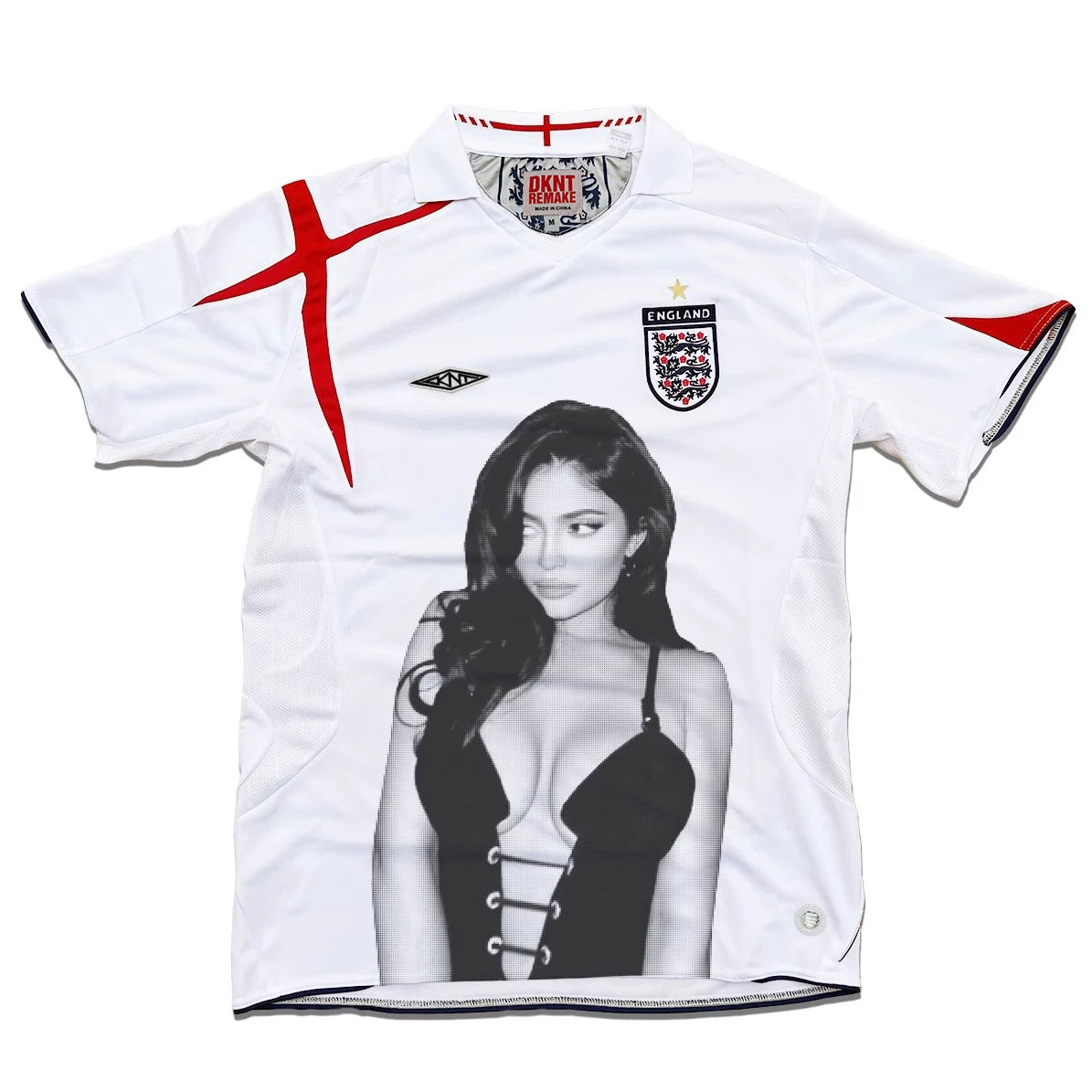 KANYE  REMAKE Portrait Print Casual Tee