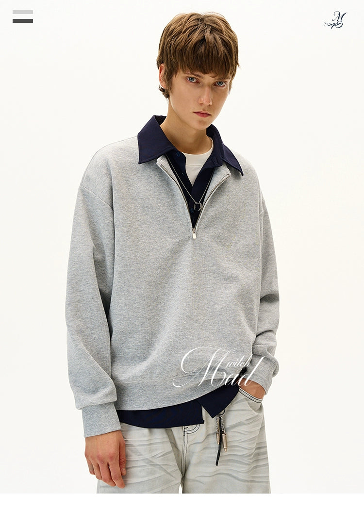 CHANYOOU Retro Fake Two-piece Spliced Sweater