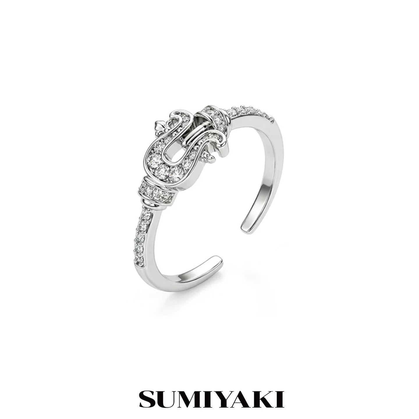 SUMIYAKI Simple Light Luxury Premium Diamond Ring